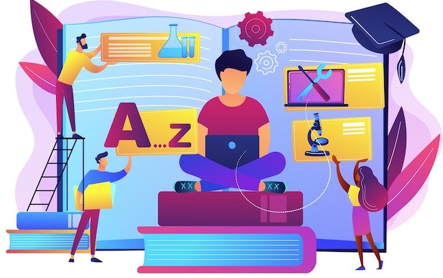 student-centered-education-knowledge-gaining-remote-graduation-bite-sized-learning-learn-own-pace-flexible-learning-process-concept_335657-814